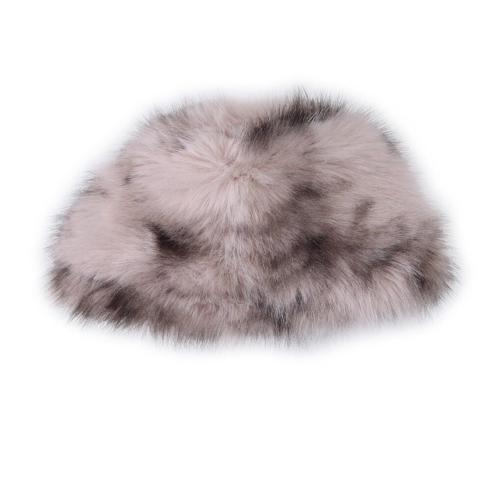 8049 Faux Fur Hat Winter Cossack Russian Style Warm Cap Chunky Beanie Hat